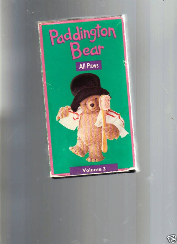 paddington bear v 3 vhs art work made for canada