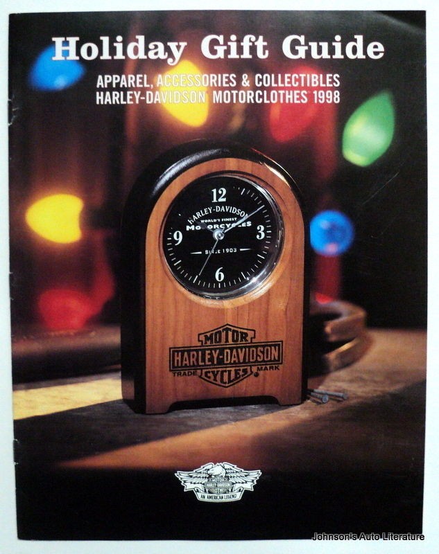 harley davidson 1998 motorcycle apparel sales brochure 