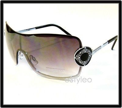 ROCAWEAR Silver tone SHIELD SUNGLASSES R359 SLV High Fashion Celebrity 