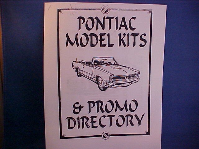 pontiac plastic model car kit promo car directory time left