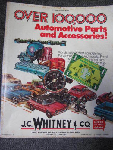 1972 jc whitney auto accessory parts catalog no 302 time