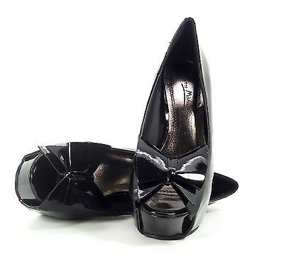 New Bowknot Pump Party/Ball/Prom Platform 5.5 High Heel Women Black 