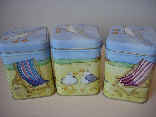 emma ball beach deckchair storage caddy caddies tins  14 