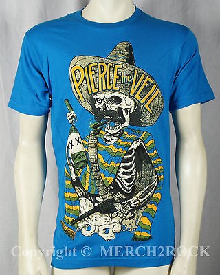 Authentic PIERCE THE VEIL Hombre Teal T Shirt S M L XL 2XL 3XL 