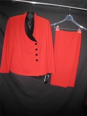 KASPER SKIRT SUIT/RED/NWT/$240/SIZE24W/CHURCH SUIT/WOMENS SUIT