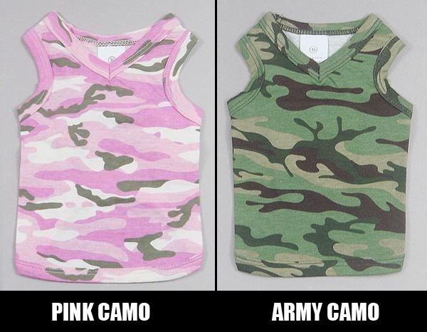 Wholesale Pet clothing for summer Army Camo Style Dog T shirt Tank Top 