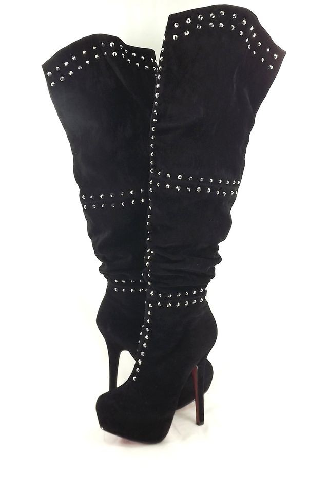 Womens Shoes  SOCIETY 86 OSCAR 20 THIGH HIGH STUDDED PLATFORM BOOTS 