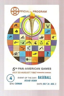 1967 Pan Am Games Baseball USA vs Puerto Rico Carman Manitoba Canada