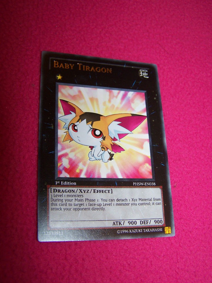 YU GI OH BABY TIRAGON PHSW EN038 GOLD WRITING RARE 1ST EDITION MINT 