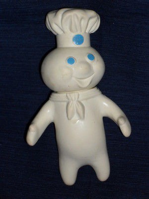 Vintage 1971 PILLSBURY DOUGH BOY swivel head Rubbery Plastic Doll