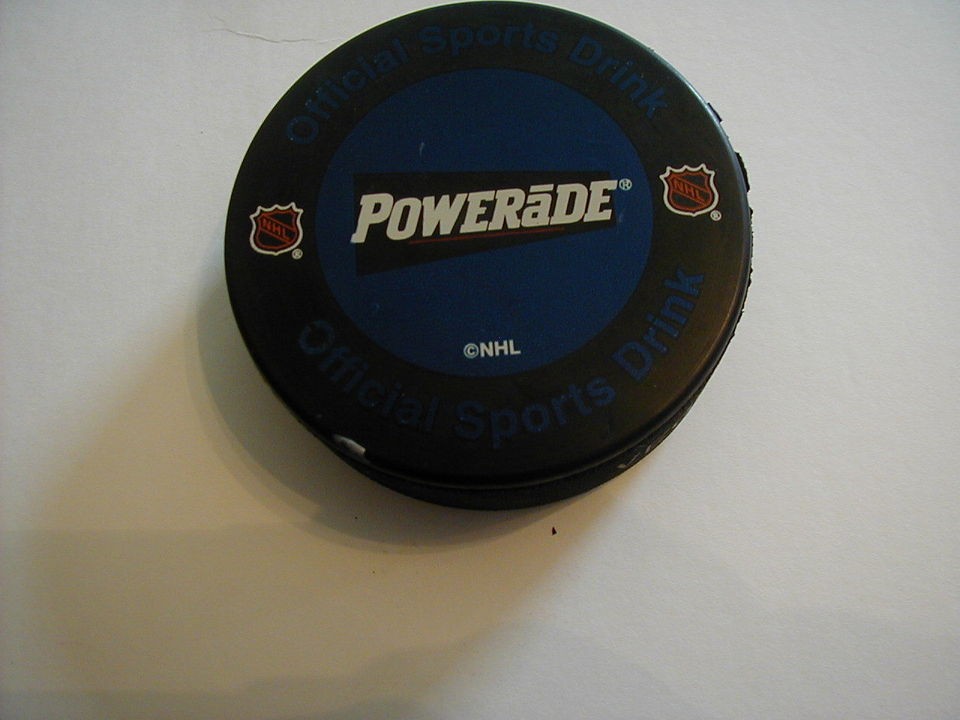 Powerade promotional NHL hockey puck  official drink of th NHL