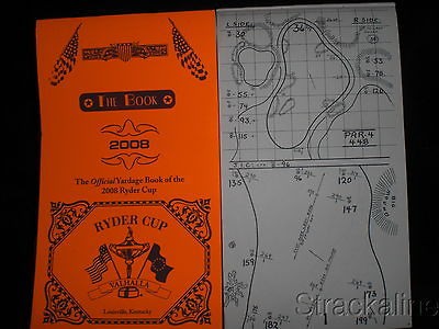 Strackaline 2008 Ryder Cup at Valhalla CC Yardage Book The Book