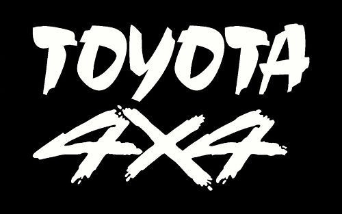 toyota 4x4 4wd sticker decal 4 hilux landcruiser prado from