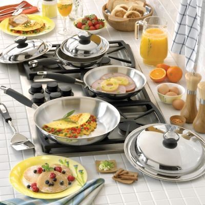 royal prestige 6 piece gourmet skillet set 5ply time left