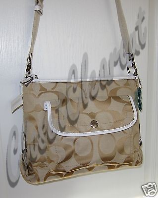NEW COACH Womens Daisy Signature File Bag Crossbody Purse Handbag 