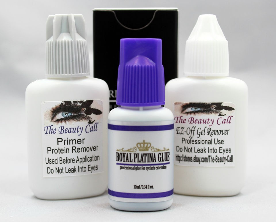 PRIME ROYAL PLATINA Glue, Primer, Gel Remover, Or Combo Set Eyelash 