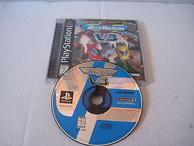 Working Micro Machines V3 for Sony PlayStation 1 Midway Everyone Teen 