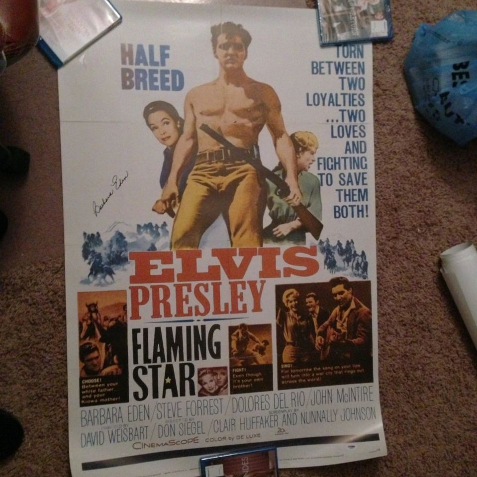 Barbara Eden Autograph SIGNED POSTER Elvis Presley PSA/DNA PSA