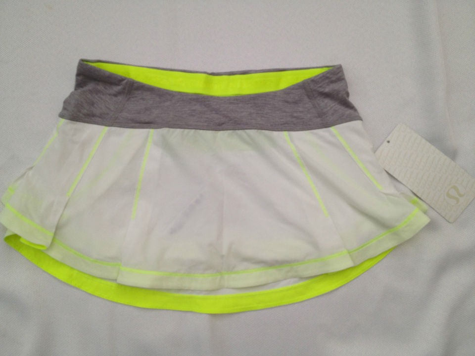 lululemon presta skirt white 4 6 8