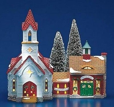 DEPT 56 SNOW VILLAGE *GOOD SHEPHERD CHAPEL & CHURCH SCHOOL* 54240 MIB