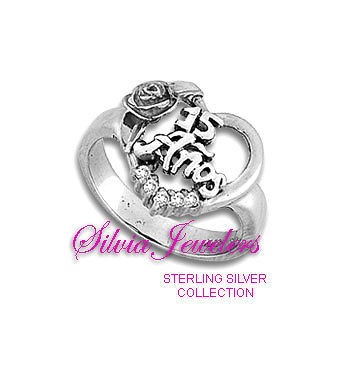 quinceanera 15 ring in sterling silver various size more options