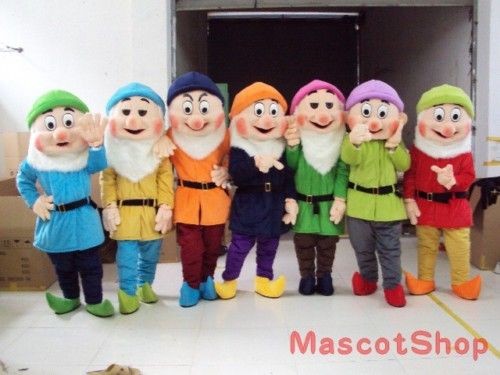 New Adult Suit Size Seven Dwarfs ADULT 7 MASCOT COSTUMES Cartoon FANCY 