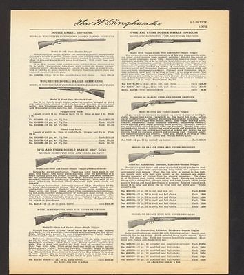   Print Ad Winchester and Remington Double Barrel Shot Guns Skeet Guns