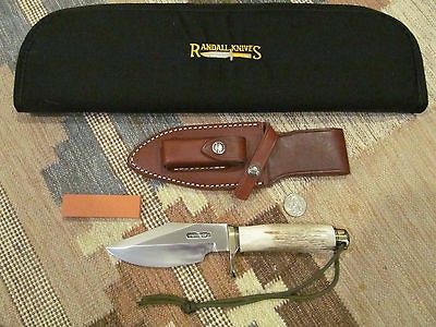 RANDALL KNIFE BUSHMASTER 19 5 LARGE BLONDE SAMBAR STAG SHEATH ZIPPER 