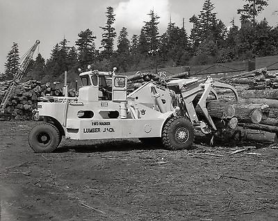 1950s logging equipment machinery Lumberjack 4x 5 original 