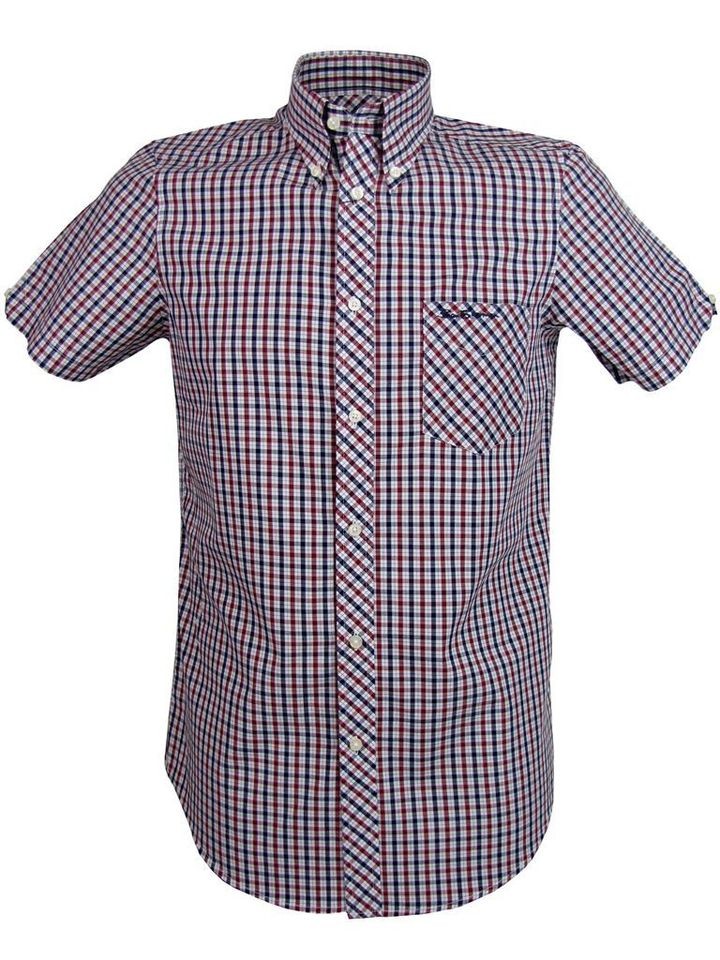 ben sherman shirt house check short sleeve mod fit