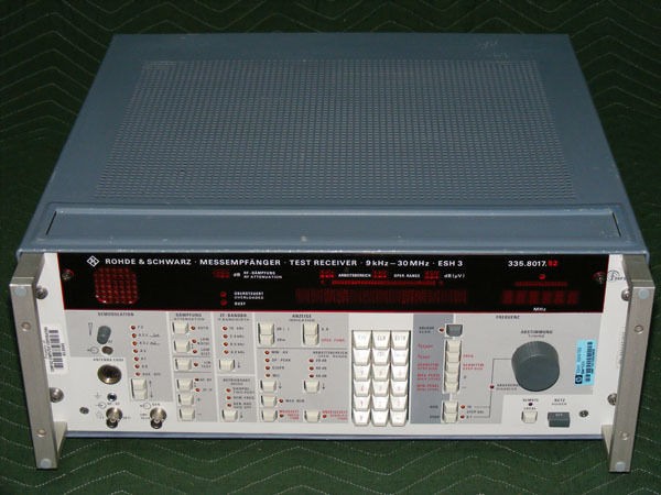 rohde schwarz esh3 335 8017 52 test receiver 9k 30mhz  3995 