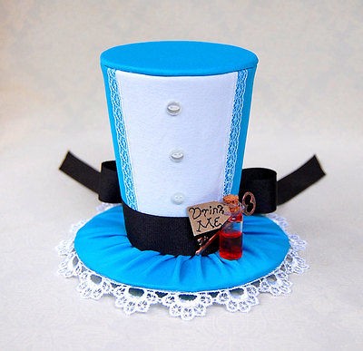 Alice in Wonderland Mini Top Hat fascinator goth cosplay lolita 