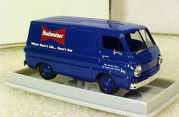 brekina ho 1 87 1964 dodge a100 van budweiser time