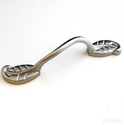   LEAF Cabinet Handle Vine Leaves Drawer Pull Stainless Steel Knob