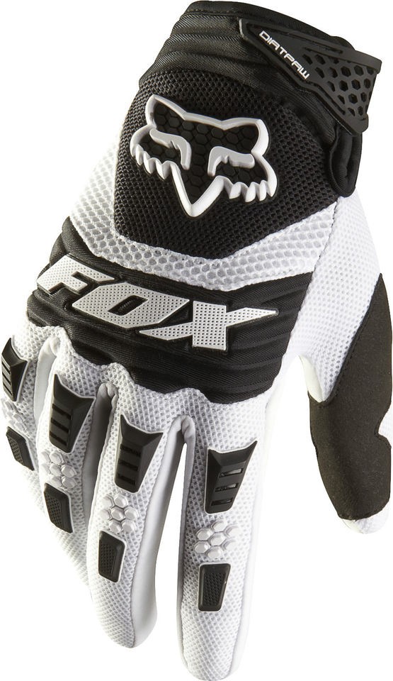 Fox Racing Adult Dirtpaw Gloves White Motocross MX Atv Bmx Off Road 