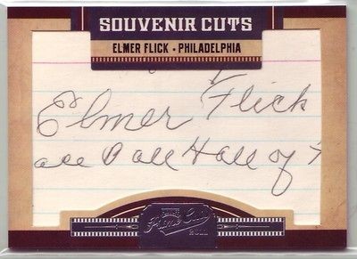 2011 playoff prime cuts elmer flick cut auto 25 autograph