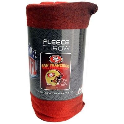san francisco 49ers fleece blanket throw new 