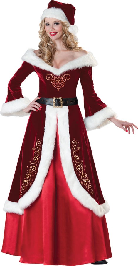 CHRISTMAS MRS. ST. NICK SANTA CLAUS PROFESSIONAL QUALITY ADULT WOMENS 