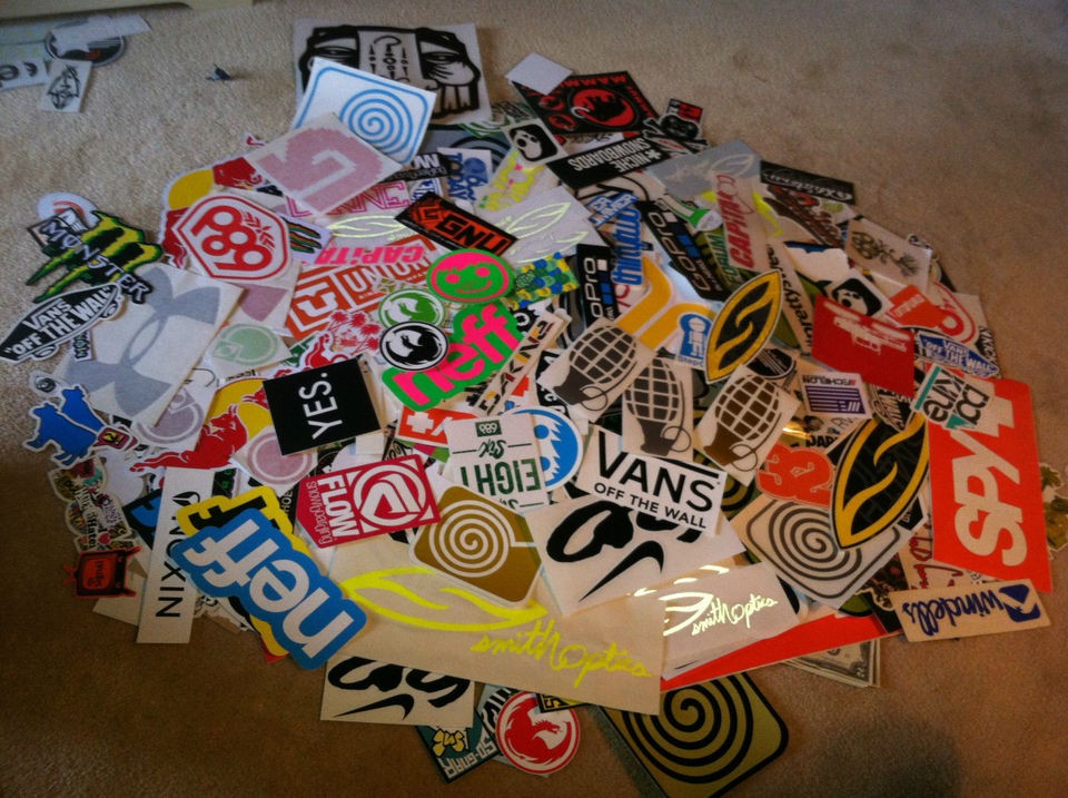   Snowboard Stickers / Decals GoPro Sanuk Vans Neff DC Monster Nixon 32