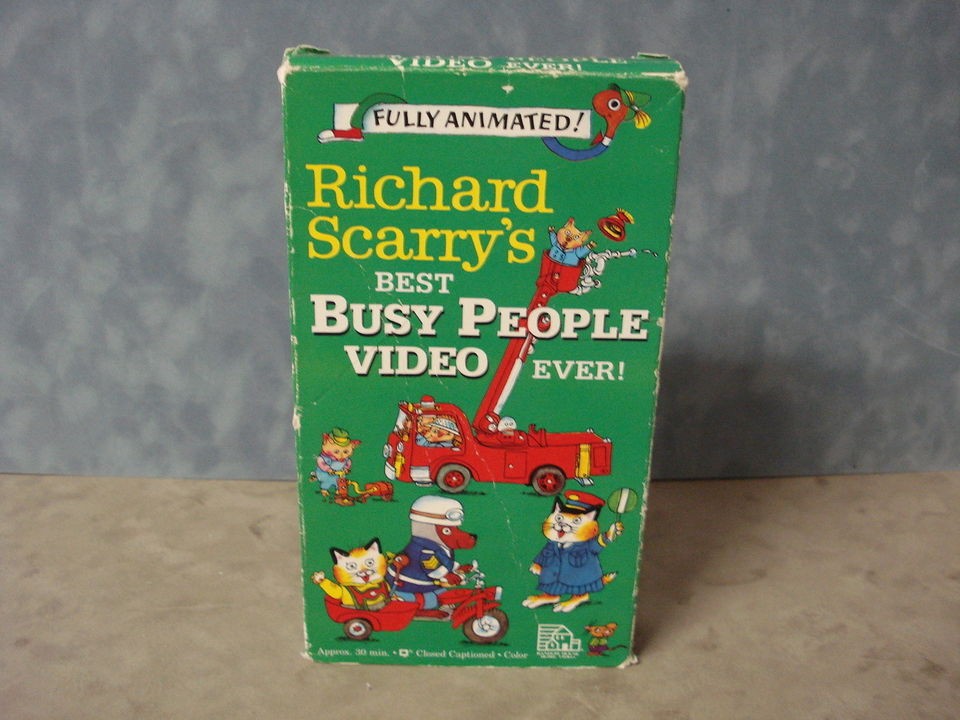 Richard Scarrys Best Busy People Video Ever (VHS, 1993) 576 on PopScreen