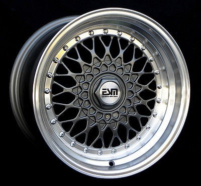   16 RS Style Wheels 4x100 ESM 002R Style Fits VW BMW E21 E30 SCION XB