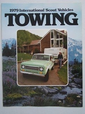 Vintage Original International Harvester Scout Towing Brochure Nice