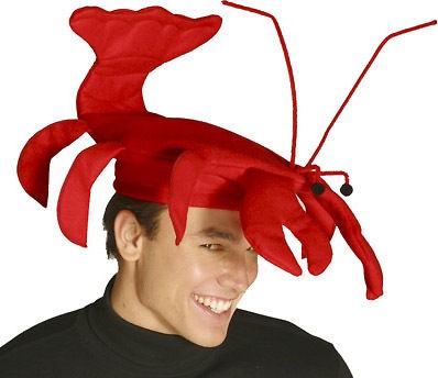 FUNNY RED LOBSTER HAT CAP SEAFOOD SEA MARINE ANIMAL COSTUME HAT 1566