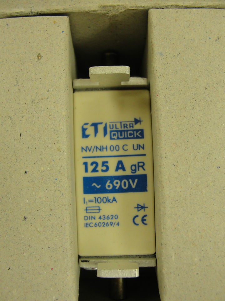 Ultra Quick Fuse NH00CU N 125A or Altech 125NH00GR 6, Art 004331029 