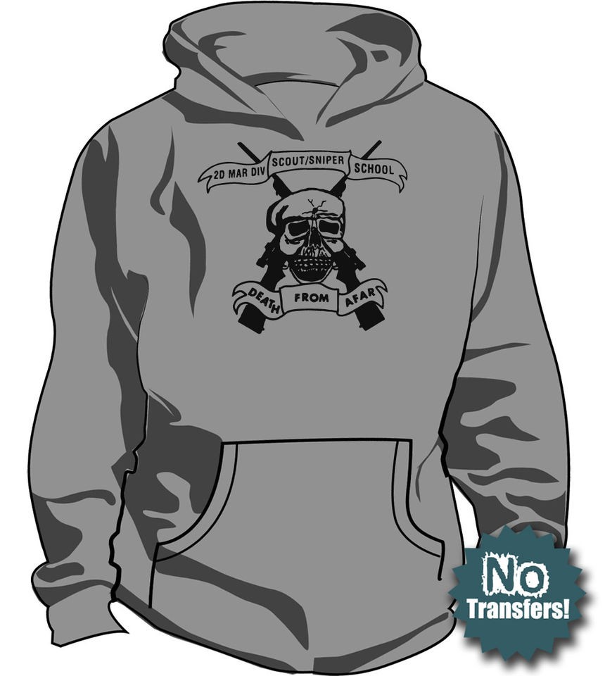 scout sniper school usmc one shot marine corps hoodie