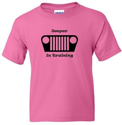 jeep tj jeeper in training kids youth t shirt xs s m