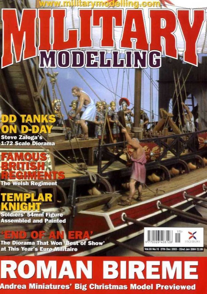 MILITARY MODELLING MAGAZINE 22/1/2004 ROMAN BIREME, THE WELSH REGIMENT 