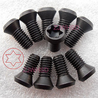 10pcs M5 x 16 mm Insert Torx Screw for Replaces Carbide Inserts CNC 