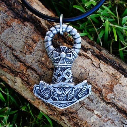   CROSS THORS HAMMER Thor Thors Mjölnir Mjolnir Brass/Pewter Pendant