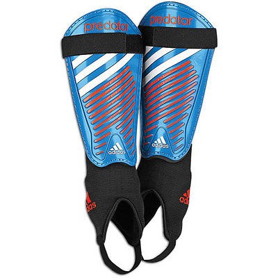   2012 Replique Edition Strap Closure Shin Guard Blue/Rd New LARGE